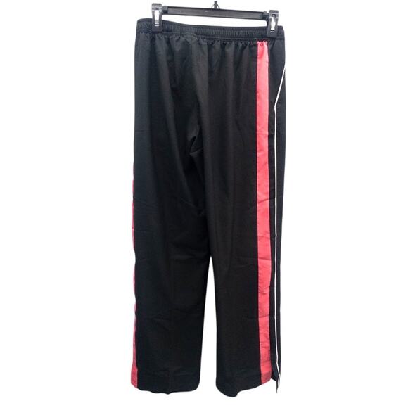 Retro Y2K Nike Track Pants Joggers Women's Medium Black Pink Gray Tag - Picture 3 of 4